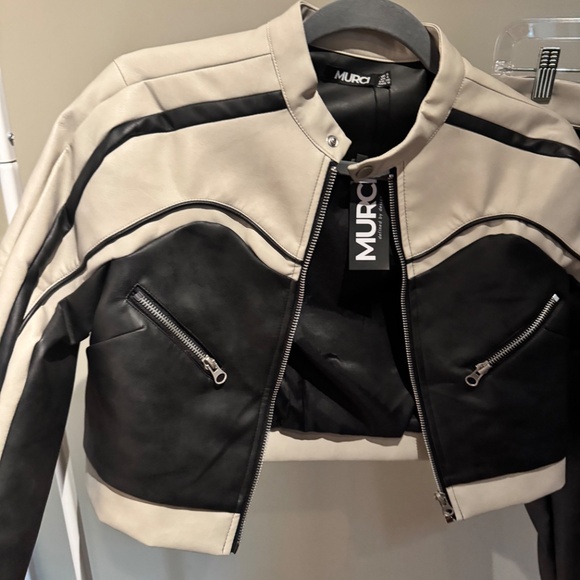 Murci Two-Tone Moto Jacket & Skirt Set – Size US 4 – NWT - Picture 2 of 5